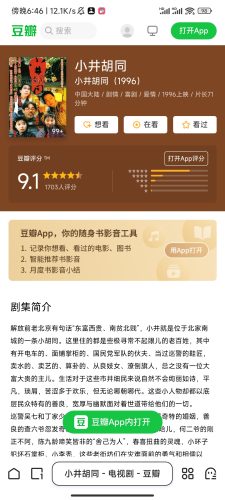 豆瓣9.1高分国产剧 小井胡同.1996.修复带字幕【18.95G】-资源汇